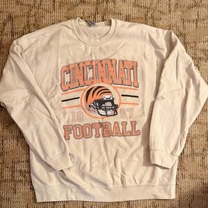 Cincinnati Football Cream Sweater